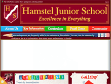 Tablet Screenshot of hamsteljuniors.co.uk